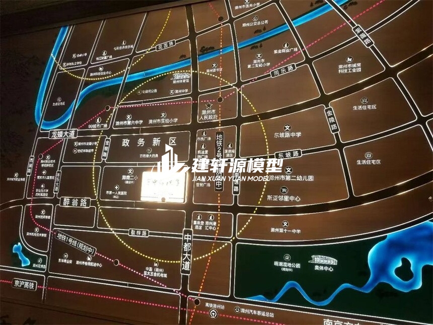 九寨沟区域壁挂模型